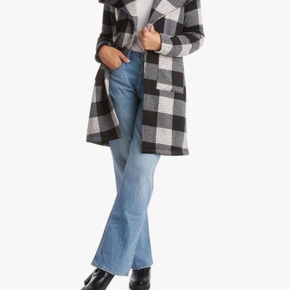 Steve Madden Women’s Plaid Peacoat size M Brand New Never Worn - Picture 1 of 5